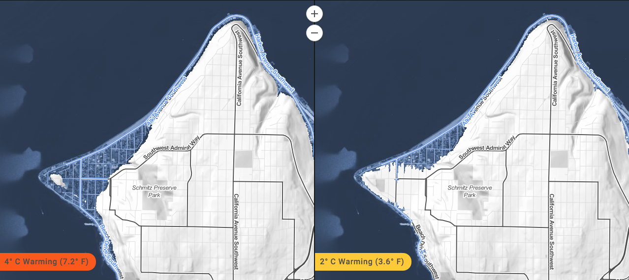 Alki Peninsula. (Climate Central)