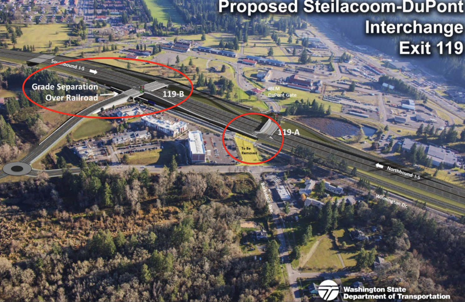 I-5 Interchange Redesign Near DuPont Benefits Sound Transit-Owned Rail Line