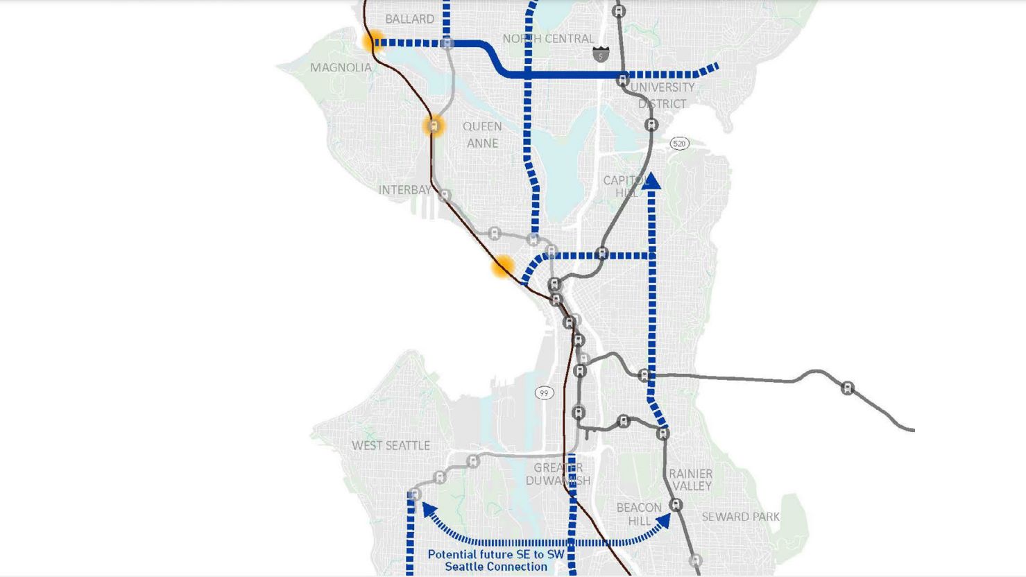 Map of the Week: Seattle's New Long-Range Rail Plan Goes Big